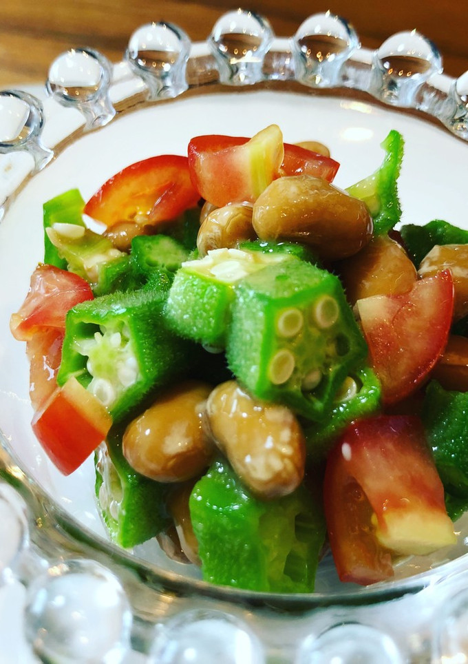 オクラとトマトの納豆和え-レシピのメイン写真