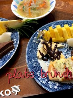 ワンプレートのブランチ-レシピのメイン写真