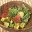水菜・アボカド・トマトのサラダ