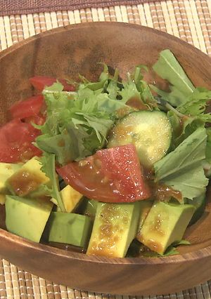 水菜・アボカド・トマトのサラダ-レシピのメイン写真