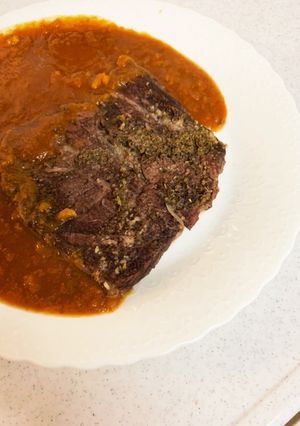 牛肩ロースステーキ肉のプルドポーク-レシピのメイン写真