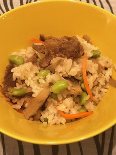 麺つゆで!牛肉とごぼうの混ぜご飯♫-レシピのメイン写真