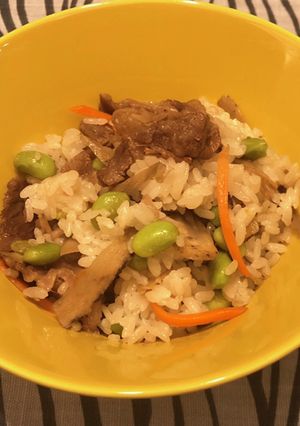 麺つゆで！牛肉とごぼうの混ぜご飯♫-レシピのメイン写真