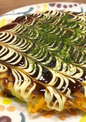 野菜嫌いにも！にんじんとツナのお好み焼き-レシピのメイン写真