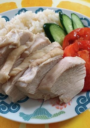 シンガポールチキンライス(無水鍋QC使用-レシピのメイン写真