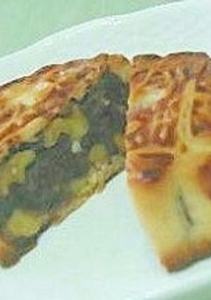 豆沙合桃月餅（クルミ入り小豆あん月餅）-レシピのメイン写真