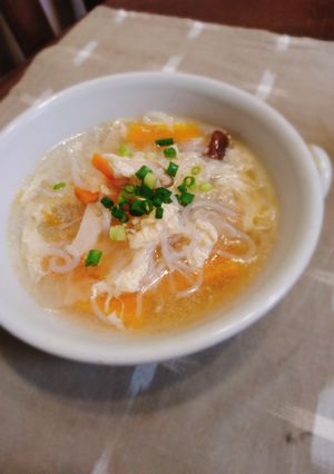 何時ものスープに白滝を…-レシピのメイン写真
