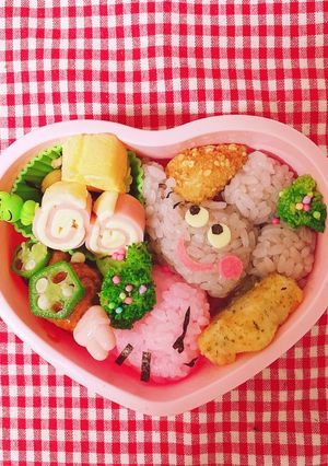 ペッパピッグエミリーエレファントキャラ弁-レシピのメイン写真