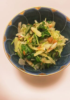 【簡単】水菜の梅和え-レシピのメイン写真