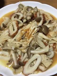 ちくわとキノコのバター醤油炒め-レシピのメイン写真