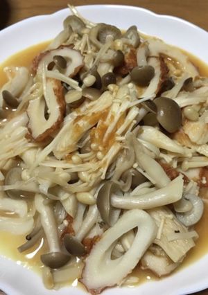 ちくわとキノコのバター醤油炒め-レシピのメイン写真