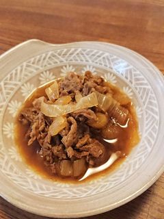 【簡単】牛肉と玉ねぎの簡単煮-レシピのメイン写真