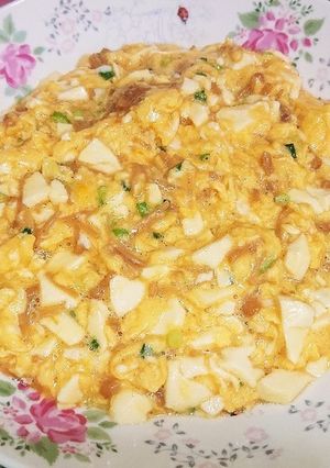 豆腐となめ茸のふわとろ玉子-レシピのメイン写真