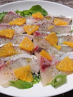 カンパチのカルパッチョオレンジ風-レシピのメイン写真