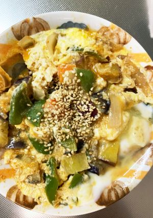 レンジ温野菜旨辛台湾ラーメン味チャンプル-レシピのメイン写真