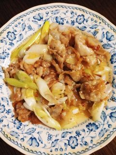 簡単☆豚肉とネギの塩麹炒め-レシピのメイン写真