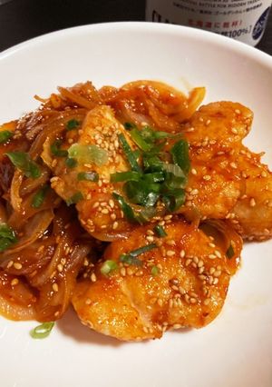 鶏胸キムチ炒め-レシピのメイン写真