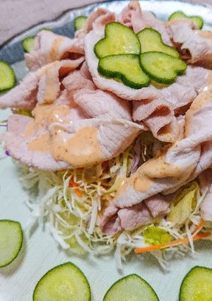 一手間で柔らかくなる豚の冷しゃぶサラダ-レシピのメイン写真