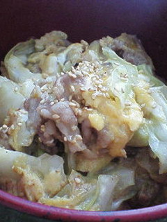 超簡単☆豚キャベツ丼-レシピのメイン写真