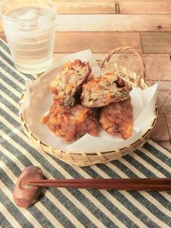 舞茸と人参の豚から揚げ-レシピのメイン写真
