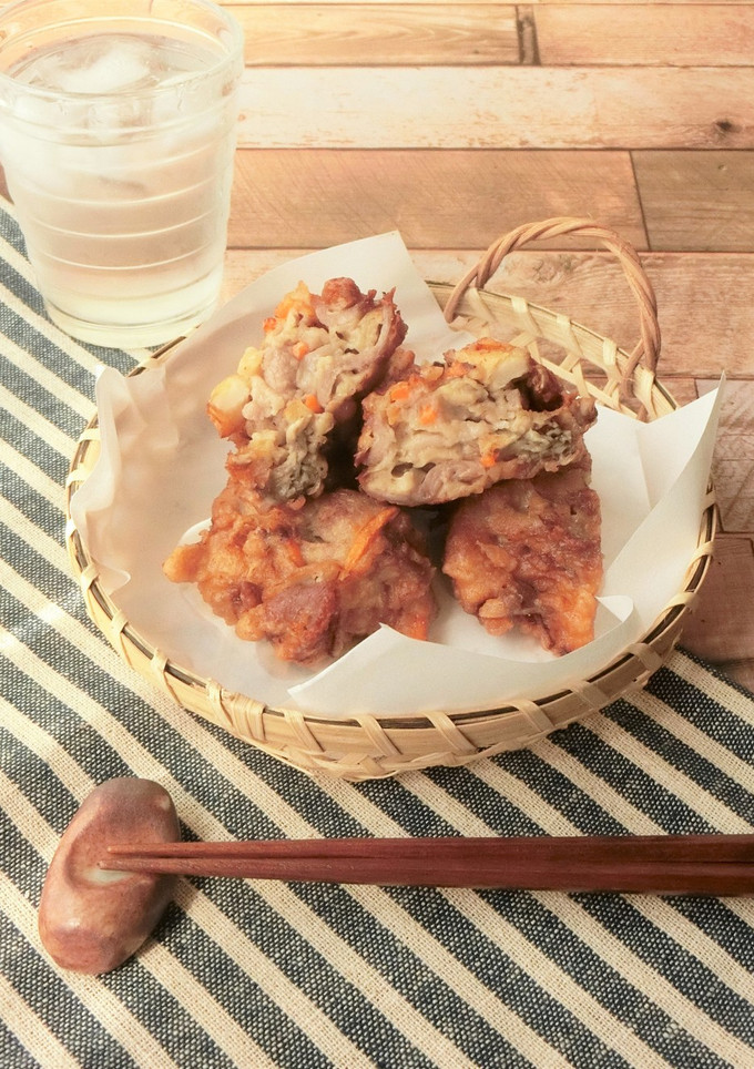 舞茸と人参の豚から揚げ-レシピのメイン写真