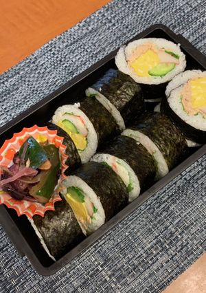サラダ巻き弁当 2020/09/18-レシピのメイン写真