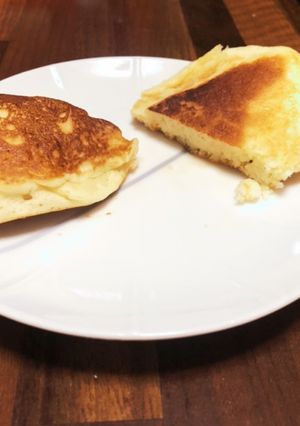 ホットケーキ　サイリウム入り　卵なし-レシピのメイン写真