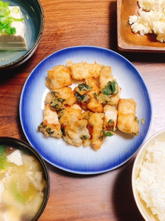 鷄むね肉と大葉の塩唐揚げ-レシピのメイン写真