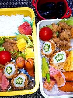 息子と娘のお弁当'20.9.18-レシピのメイン写真