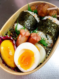 ゆで卵弁当-レシピのメイン写真