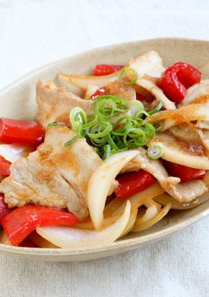 豚肉と彩り野菜のみぞれゆずぽん酢炒め-レシピのメイン写真
