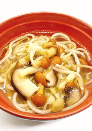 【病院】ミニきのこそば【給食】-レシピのメイン写真