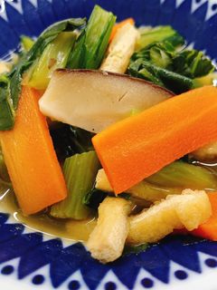 【病院】こまつな煮【朝食】-レシピのメイン写真