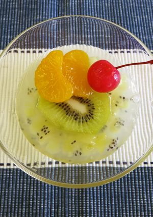 キウイ寒天-レシピのメイン写真