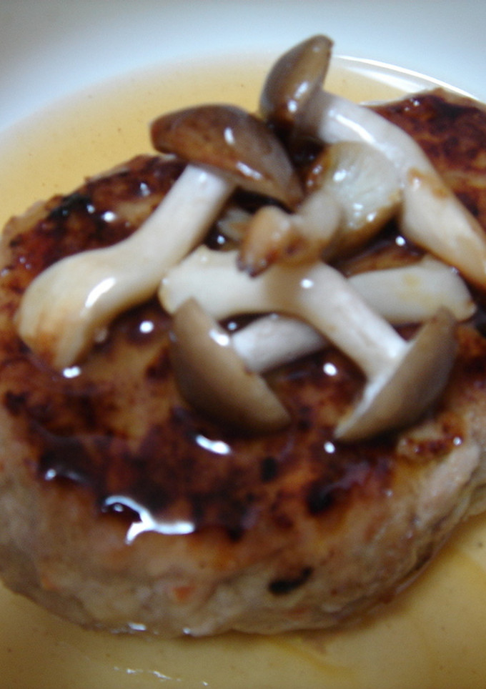 和風　きのこあんかけハンバーグ-レシピのメイン写真