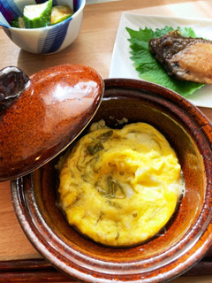 青ネギだれの卵蒸し 〜お一人様朝食〜-レシピのメイン写真