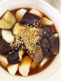 全てレンジ長芋となすの焼き浸し-レシピのメイン写真