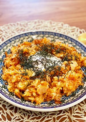 韓国風♪キムチチーズチャーハン-レシピのメイン写真