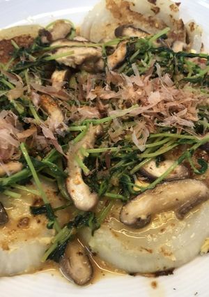 玉ねぎステーキきのこあんかけ-レシピのメイン写真
