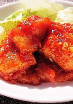 ケチャップで作る鯛のチリソース-レシピのメイン写真