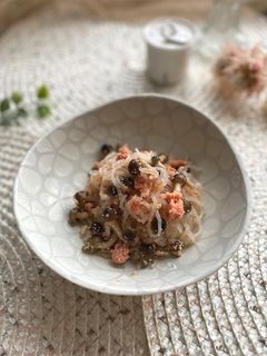 しらたきとしめじの明太子炒め-レシピのメイン写真