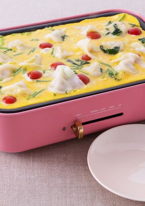 簡単！水餃子オムレツ☆ホットプレート映え-レシピのメイン写真