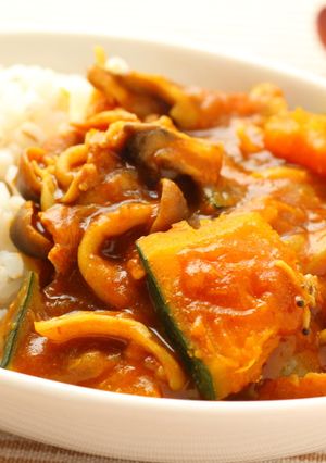 ほっくりかぼちゃとキノコのカレー-レシピのメイン写真