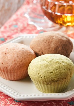 糖質制限に！簡単3色蒸しパン-レシピのメイン写真