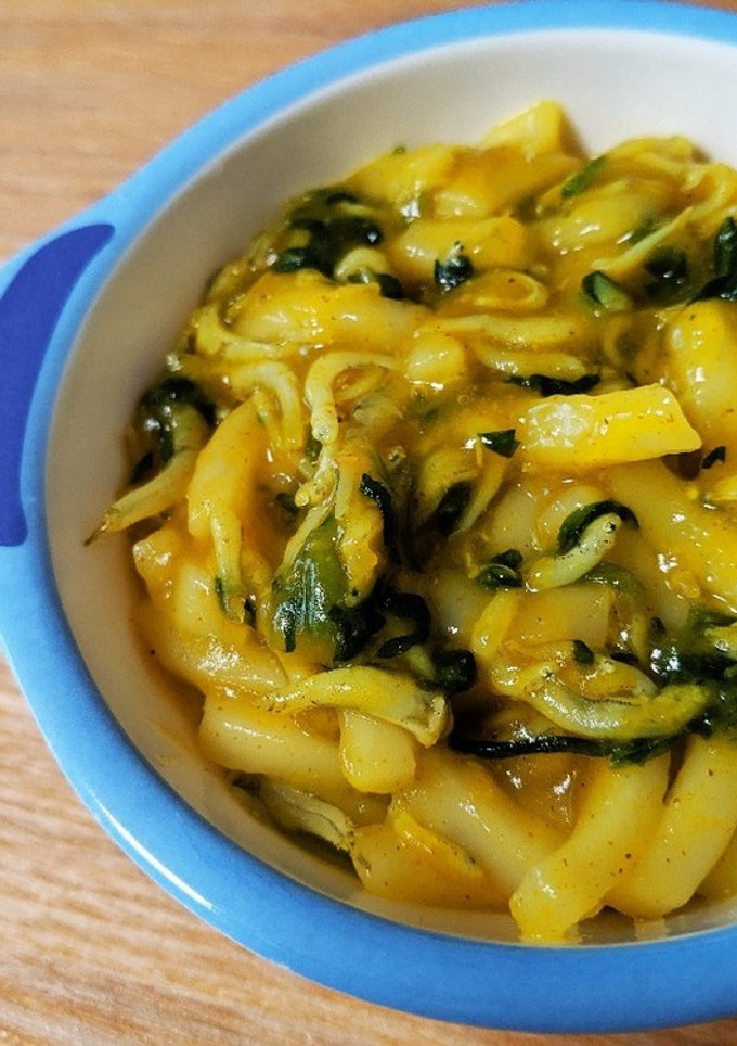 ほうれん草としらすのカレーうどん☆完了期-レシピのメイン写真