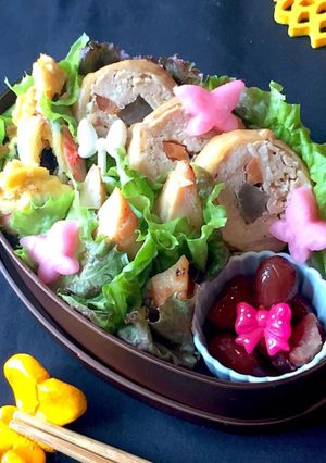 あり合わせおかず レタス巻き弁当 詰め方-レシピのメイン写真