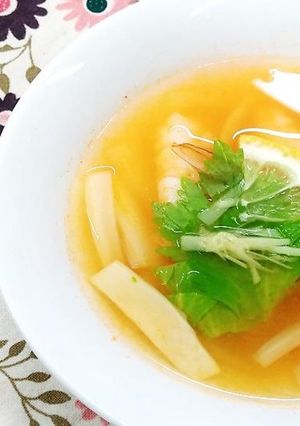 簡単！トムヤムクン風スープ-レシピのメイン写真