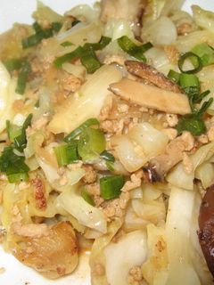 簡単Diet87~キャベツ鶏挽肉オイ炒め-レシピのメイン写真