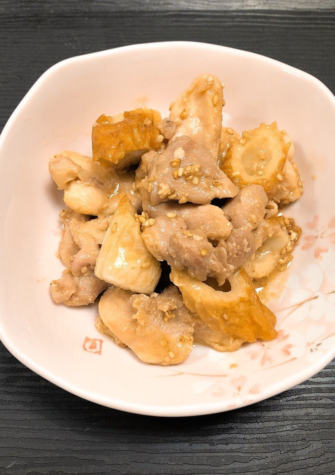 節約簡単♪鶏肉とちくわの胡麻味噌炒め-レシピのメイン写真