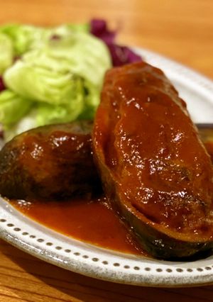 茄子の肉詰め[塩麹]-レシピのメイン写真